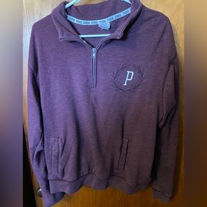 L PINK brand maroon zip